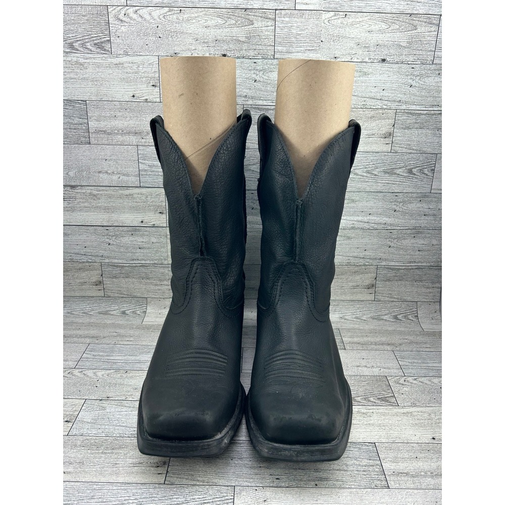 Ariat Heritage Roper Black Leather Western Boots 10009591 Men Sz 10.5EE Wide